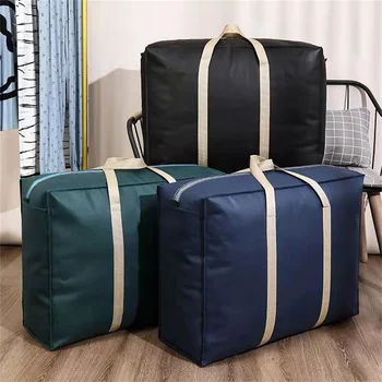 S/M /L /XL Сумка для хранения большой емкости, одеяла, органайзер для шкафа, сумка-тоут, водонепроницаемая, утолщенная, портативная дорожная сумка