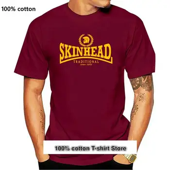 Camiseta tradicional de cabeza rapada, talla nueva, S-XXL SKINHEAD Punk, clase de trabajo, Oi