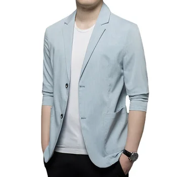 Z158-2023 Костюм мужская одежда осенние сенсорные костюмы мужская корейская версия slim Single Western business casual Western service men