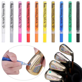 Яркое цветное солнцезащитное покрытие Power Ink Pen Ручка для изменения цвета Акриловая ручка для рисования клюшкой для гольфа