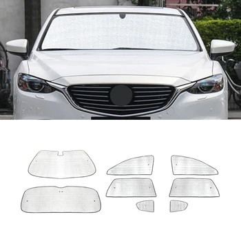 Для Mazda 6 Седан 2013-2022 Автомобильный козырек от солнца, защита лобового стекла автомобиля, солнцезащитный козырек на переднем боковом окне, занавеска для защиты от ультрафиолета