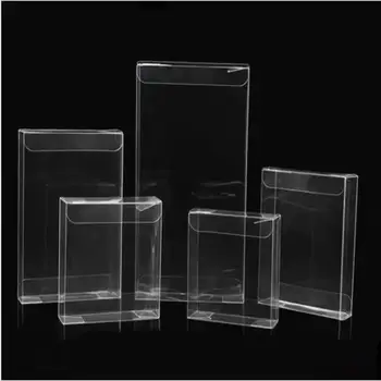50шт Универсальная Прозрачная Коробка из ПВХ Пластиковая Подарочная Коробка для ювелирных Изделий и игрушек С Прозрачным Дисплеем