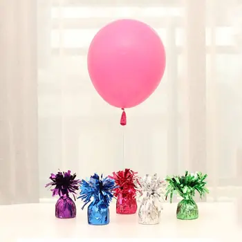 Красочный воздушный шар гелия блестящие цементное основание Весов 5 см мяч кулон кисточкой фольги воздушный шар вес