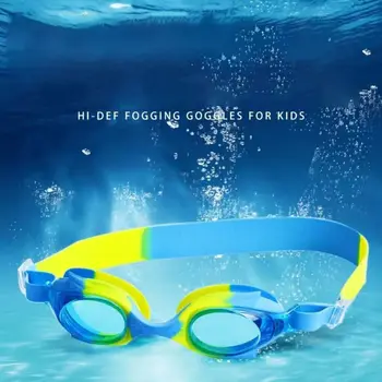 Красочное снаряжение для плавания из силиконового материала с защитой от ультрафиолета, Очки для плавания, очки для дайвинга, детские очки для бассейна, детские очки для плавания