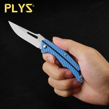 Мини-складной нож PLYS-1 из нержавеющей стали, портативный острый нож для фруктов высокой твердости, съемный и съемный для переноски
