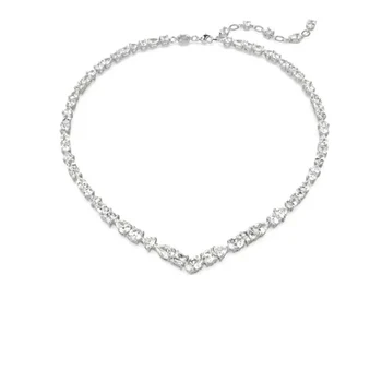 Высококачественное женское ожерелье с оригинальным логотипом серии Mesmera, серебряное ожерелье с бриллиантами со сверкающим шармом, демонстрирующее Doraci