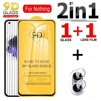 Закаленное стекло 2В1 9D с полным покрытием Для телефона Nothing (1) Защитная пленка для экрана Phone One 5G A063 6,55 