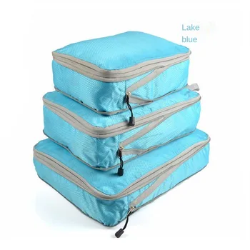 Дорожная сумка для хранения большой емкости, сжимаемый упаковочный куб, складной водонепроницаемый чемодан, нейлоновая переносная сумка, багажная полка