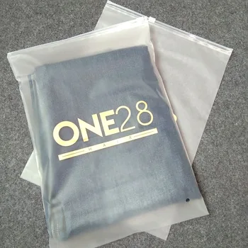 Индивидуальная упаковка одежды, сумка на молнии, двухцветная печать логотипа