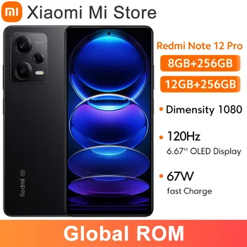 Xiaomi Redmi Note 12 Pro 5G Global ROM 8 ГБ 256 ГБ MTK Dimensity 1080 6,67 