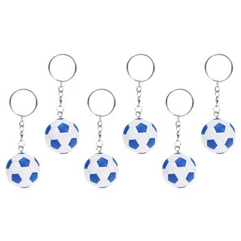 6 шт. Подвесные подвески для моделирования футбола Подвески для спортивных мячей Подвесные подвески для сумок Принадлежности для поделок