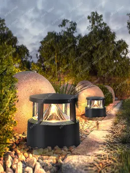 Столбовая лампа Наружная водонепроницаемая садовая лампа Ландшафтный парковый светильник Вилла настенный светильник