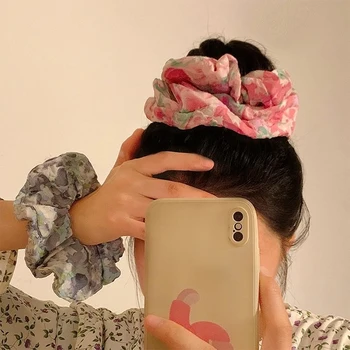 Новое Весенне-летнее корейское кольцо для волос с фрагментированным цветком, модные универсальные Маленькие Свежие аксессуары для волос, декоративные резинки для волос