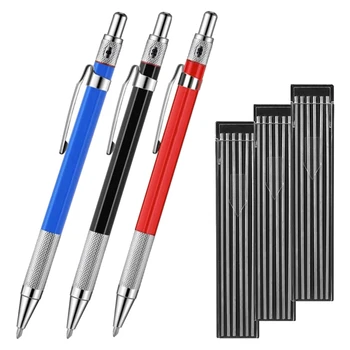 1 комплект металлических карандашей для сварки в серебряную полоску с деревообрабатывающим карандашом-маркером для разметки