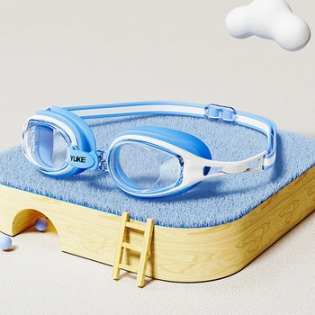 2023 Новые летние детские плавательные очки HD с защитой от запотевания, очки для плавания в маленькой оправе, Детские аксессуары для плавания