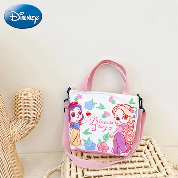 Детские сумки Disney для мальчиков и девочек, модная сумка-тоут в иностранном стиле, универсальная холщовая сумка, дорожная сумка на молнии, мультяшная сумка для рук
