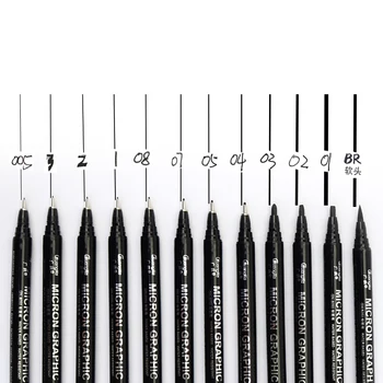 Guangna 8050 Painting Micron Graphic Needle Pen Set Hook Line Эскиз Нарисованного от руки Мультяшного Архитектурного Дизайна Интерьера Needle Pen