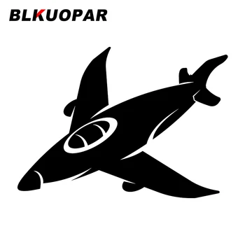 BLKUOPAR для силуэта самолета, автомобильная наклейка, креативная водонепроницаемая наклейка, Окклюзия, царапины, окна кондиционера, Декор багажника.