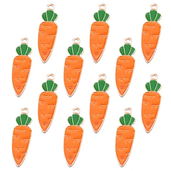 20шт Морковные подвески-амулеты для самостоятельного изготовления ювелирных изделий Ожерелье Браслет Серьги