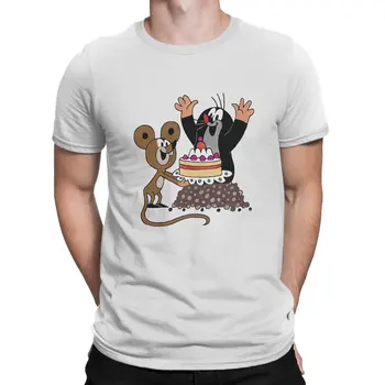 Футболка Krtek The Mole Happy Birthday Wish с графическим рисунком, мужские топы, винтажная домашняя летняя одежда, футболка Harajuku