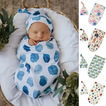 Мягкое муслиновое одеяло для младенцев, Обертывание новорожденного, Пеленальные Спальные мешки, Реквизит для фотосъемки ребенка, 2 шт.