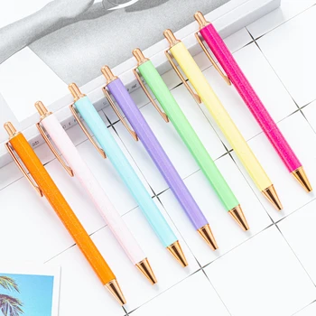30ШТ шариковая ручка нового типа креативная сверкающая порошковая металлическая рекламная подарочная шариковая ручка Press Pen