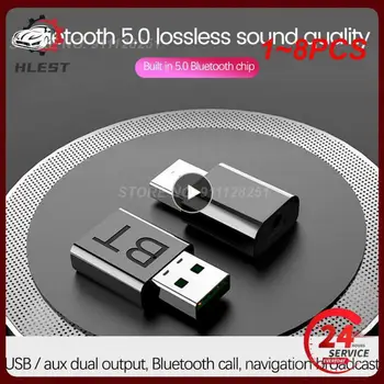 1 ~ 8ШТ Передатчик Bluetooth 5.0 Приемник 5.0 + EDR Передача / Прием Два в одном Bluetooth 5.0 Адаптер USB 3.5 мм AUX Адаптер Автомобильный