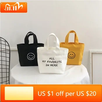 1 предмет, мини-сумка для покупок в корейском стиле с улыбающимся лицом, модная сумка для мобильного телефона, женская сумочка, маленькая повседневная сумочка