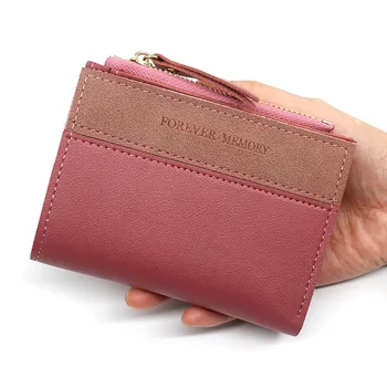 Женский кошелек, короткий кошелек, женский кошелек из искусственной кожи, футляр для кредитных карт, сумка для денег, кошельки для женщин, сумки