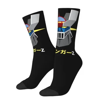 Mazinger Z-Забавные мужские носки с аниме, носки с рисунком унисекс, робот НЛО, весна, лето, осень, зима