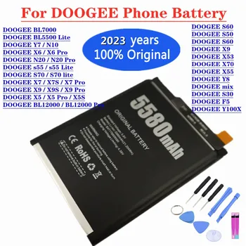 Оригинальный Аккумулятор Для Телефона DOOGEE S30 S50 S60 mix Y8 F5 Y7 N20 BL12000 Pro BL5500 s55 S70 lite X70 Y100X X5 X6 X7 X9 Pro Bateria