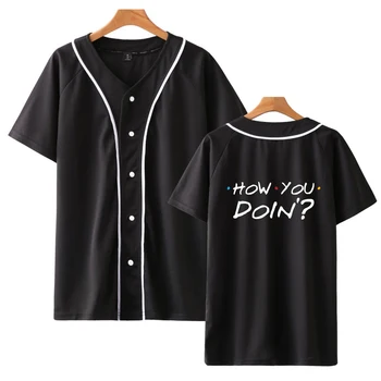 Бейсбольная футболка FRIENDS, женская / мужская, как дела? Модные футболки Harajuku, футболки, уличная одежда, топы