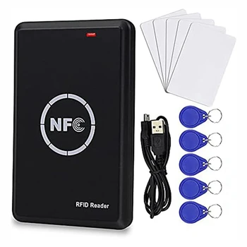 Интеллектуальный копировальный аппарат для карт контроля доступа, считыватель RFID, устройство записи, дубликатор карт 125 кГц, декодер зашифрованных карт 13,56 МГц, метка NFC