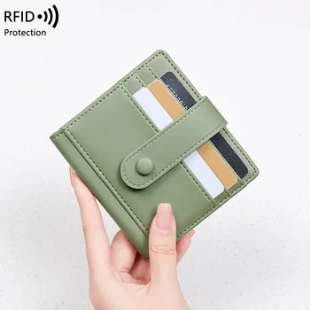Новый противоугонный держатель для кредитных карт, модный кошелек из искусственной кожи, вместительная сумка для нескольких карт, портативный набор карт с защитой от размагничивания.