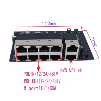 POE12V-24V-48V POE12V/24V/48V POE OUT12V/24V/48V poe коммутатор 100 Мбит/с POE poort; 100 Мбит/с UP Link poort; сетевой видеорегистратор с питанием от poe
