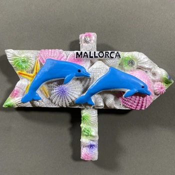 Пляж на острове Майорка, Испания Магниты на холодильник Туристический сувенир, наклейки на холодильник, Памятное украшение дома