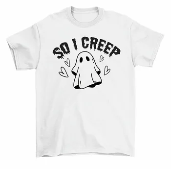 Так что я ползу, забавная футболка с призраком на Хэллоуин, Мужская, женская, унисекс