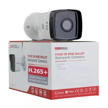 Оригинальная 4-Мегапиксельная Сетевая камера DS-2CD1043G0-I со встроенным микрофоном IP67 со звуком в режиме реального времени, Фиксированная ИК-камера DS-2CD1043G0-I 2.8 ММ