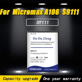 Высококачественный 3500 мАч Аккумулятор Micromax S9111 Для телефона A106 A92 A114 A115 A116 A117 A210 Q340 Q338 S9101