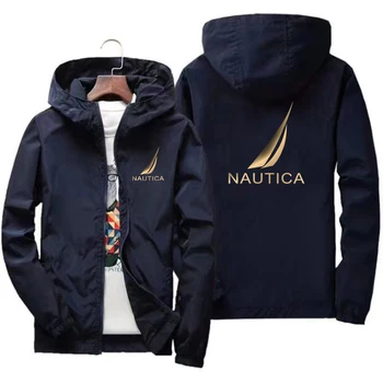 Весенне-осенняя мужская ветровка NAUTICA, плащ для альпинизма, мужская летняя куртка, водонепроницаемое пальто, куртка для рыбалки