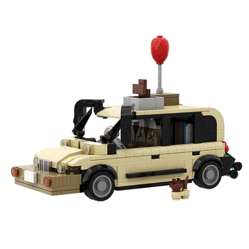 MOC City Jeeped Truck Road Racing Rovered James, Модифицированный пикап в старом стиле, Строительные блоки, игрушки для детей, подарок мальчику на день рождения