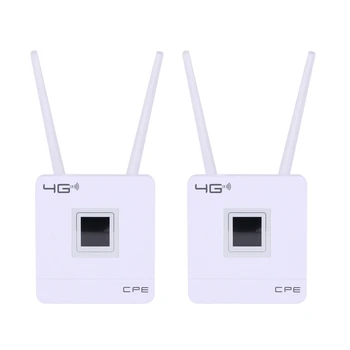 2X 3G 4G LTE Wifi-маршрутизатор 150 Мбит / с Портативная точка доступа Разблокированный беспроводной CPE-маршрутизатор со слотом для sim-карты, порт WAN / LAN, штепсельная вилка ЕС