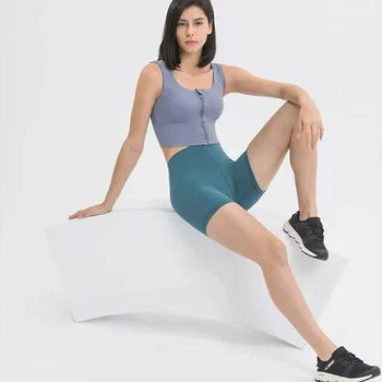 Заменители бренда Lulu - Короткие 6-дюймовые шорты для йоги с высокой посадкой, штаны для йоги, колготки для бега, Шорты для бега, штаны для бега.