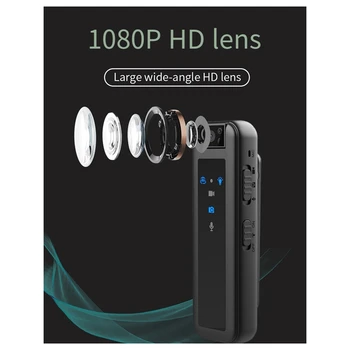 Мини-DV-камера ночного видения HD 1080P, Невидимая спортивная камера для людей на открытом воздухе, Небольшой регистратор для правоохранительных органов, простая установка