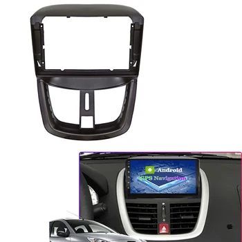 9-дюймовый автомобильный адаптер для аудиосистемы, комплекты навигационной панели, рамка для автомобильного DVD, Приборная панель для PEUGEOT 207 2002-2010
