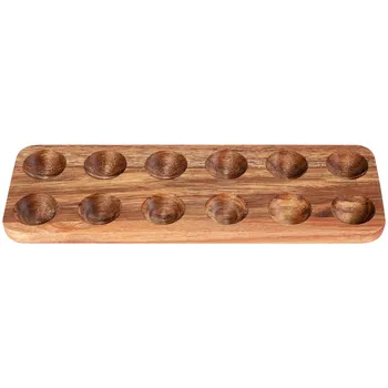 Деревянный Двухрядный Ящик для хранения яиц в японском стиле с 12 отверстиями, Домашний Органайзер, Подставка для яиц, Аксессуары для декора кухни