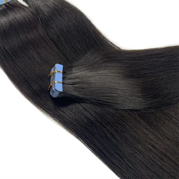 NNHAIR Невидимая Прямая Лента-в составе 100% Человеческих Волос Для Бесследного Наращивания Remy Hair 14 дюймов-24 дюйма 20ШТ 30Г-70Г