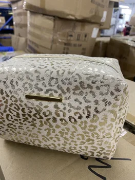 Многофункциональная косметичка с леопардовым принтом большой емкости, роскошная сумка для Instagram, женская дорожная сумка для хранения.