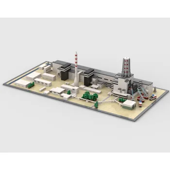 MOC High-tech Building серии Chernobyl Nuclear Power Plant Model Building Blocks Игрушки-кирпичики, собранные своими руками, детские подарки