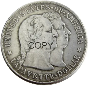 США 1900 ЛАФАЙЕТ Памятная монета-копия стоимостью 1 доллар США с серебряным покрытием